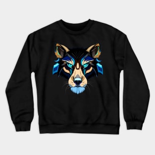 Crazy Wolf Crewneck Sweatshirt